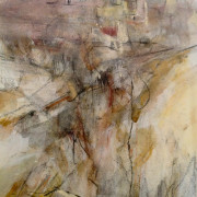 Almeria Mountains, Spain, Pastel and Charcoal on Paper 30.5cm x 39cm 2010 by Vivienne Haig