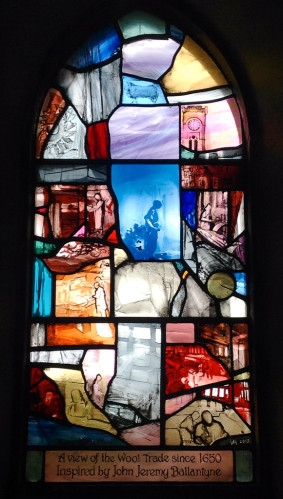 St. Andrew's Scottish Episcopal Church Wool Trade Window by Vivienne Haig