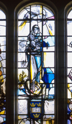 Detail. The Newman Window, Stained Glass by Vivienne Haig